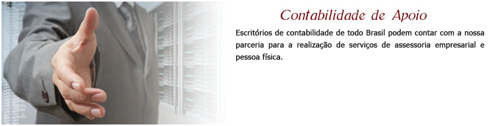 Escritrios de contabilidade e advocacia de todo o Brasil podem contar com a nossa parceria para a realizao de servios de assessoria empresarial e pessoa fsica.